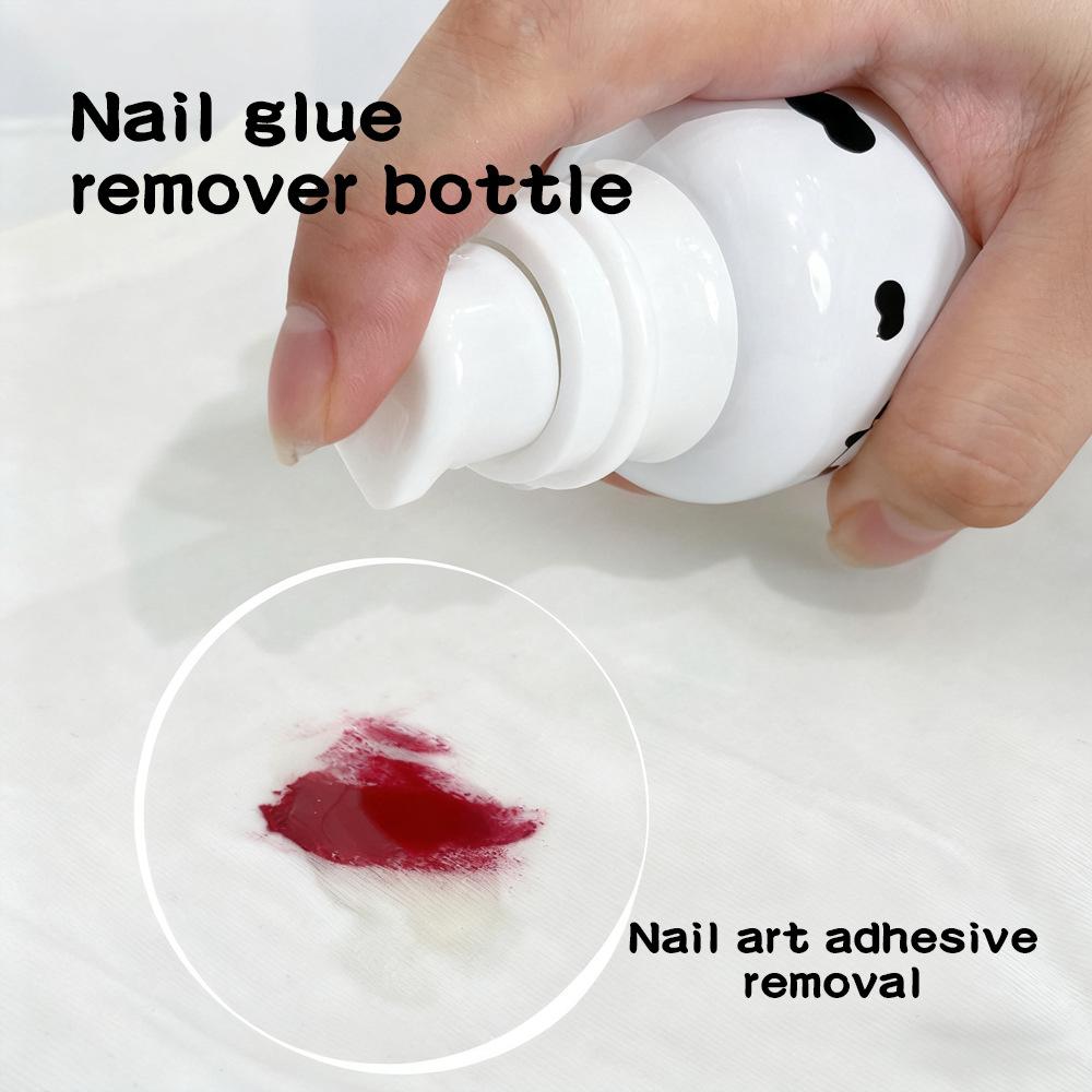 Remove nail glue from small bottles