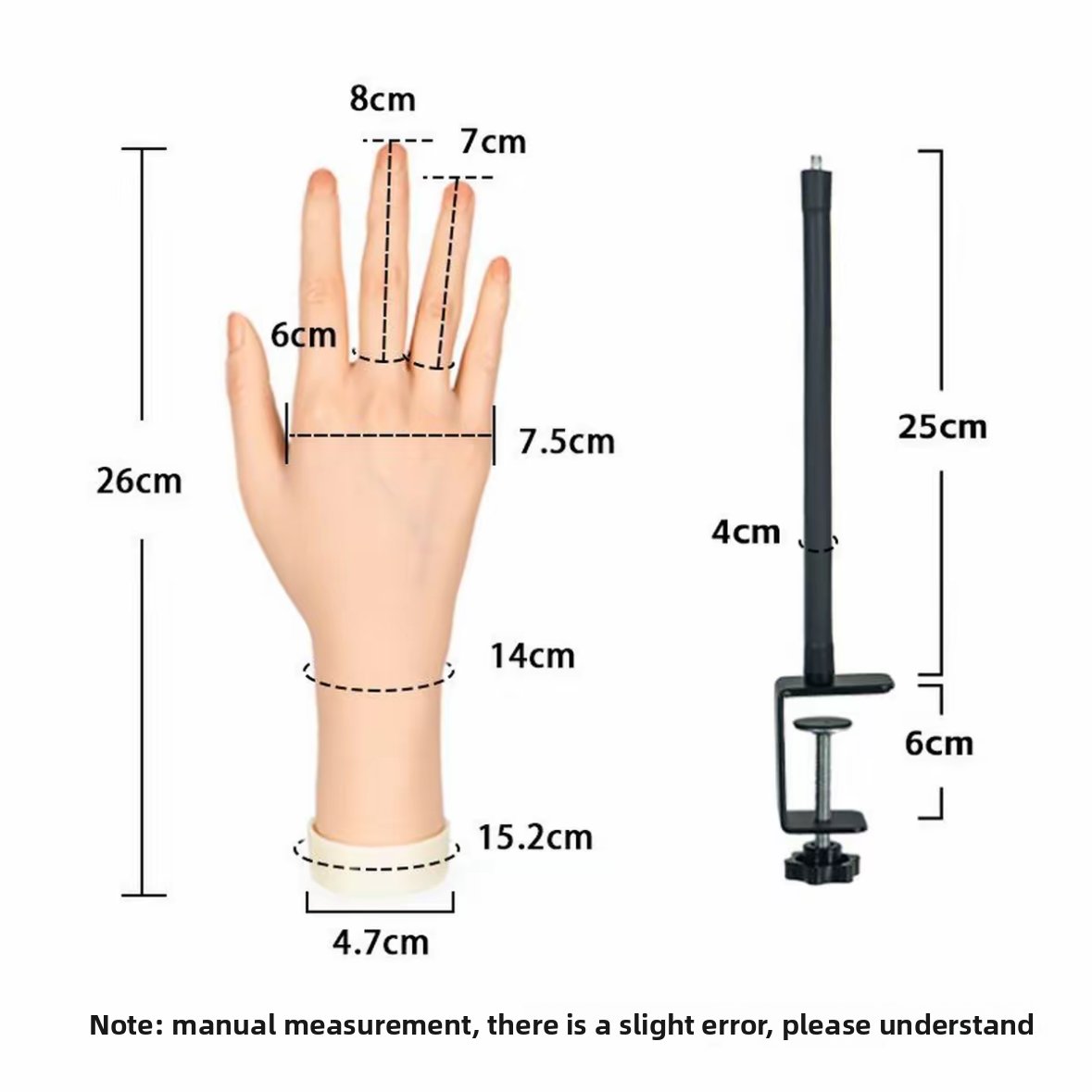 Professional Nail Practice Hand