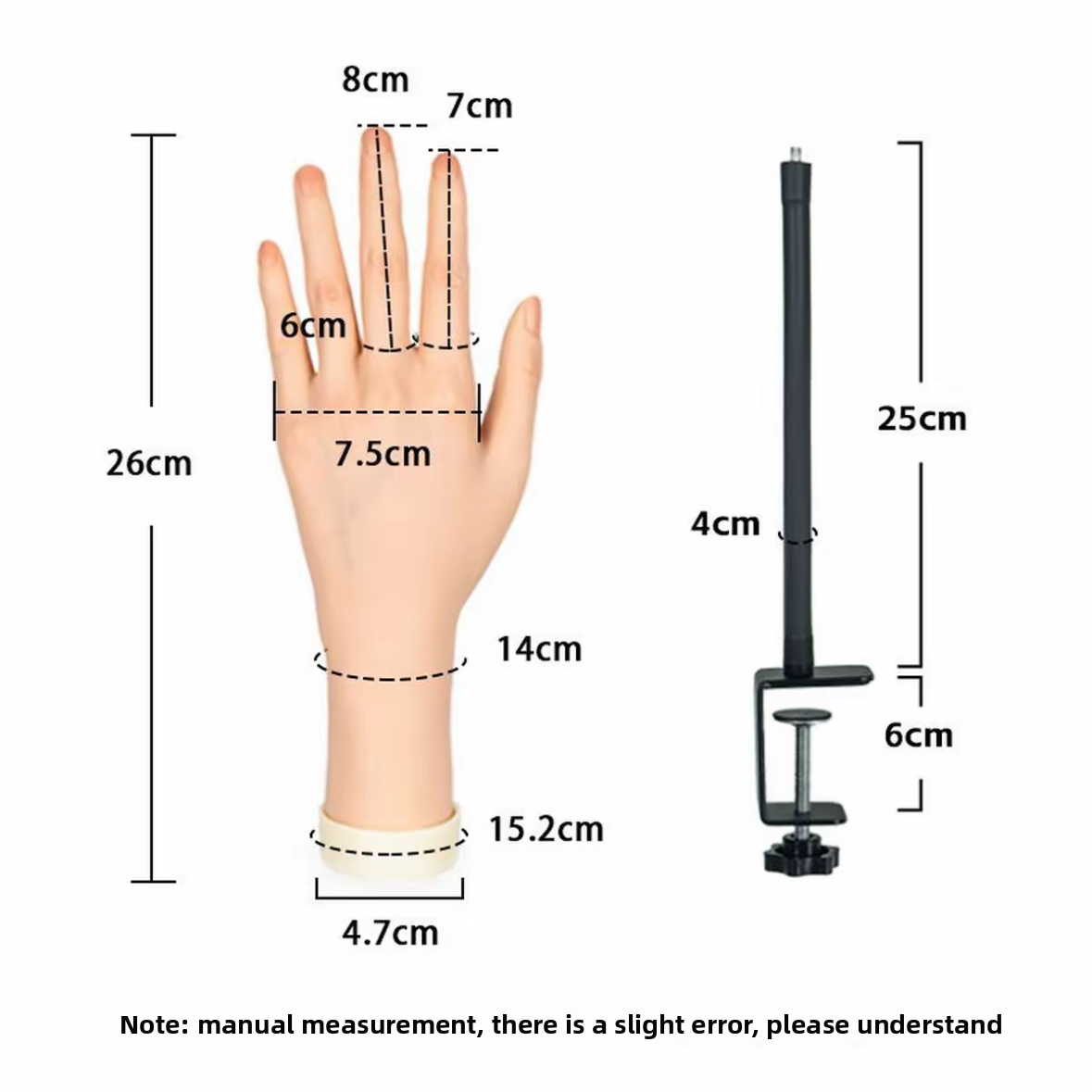Professional Nail Practice Hand