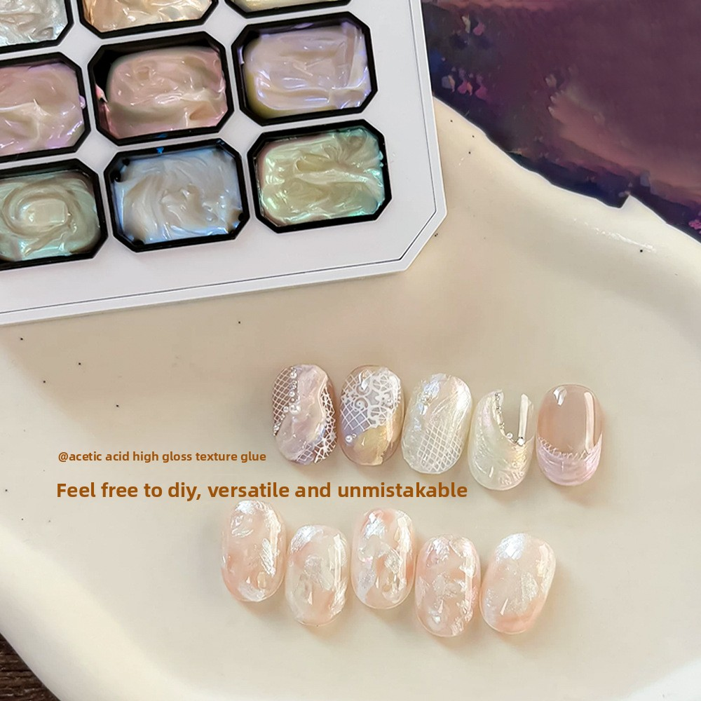 3D High-Gloss Nail Art Texture Gel