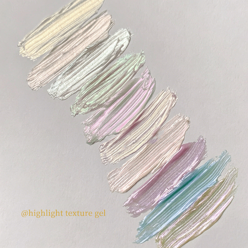 Nail 3D relief high gloss texture adhesive
