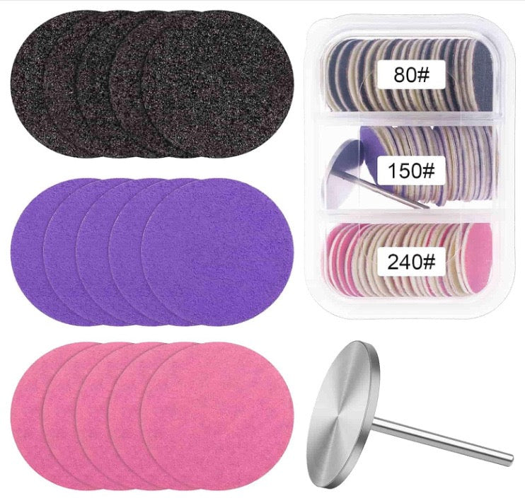 Multi-Grit Nail Sanding Disc Set
