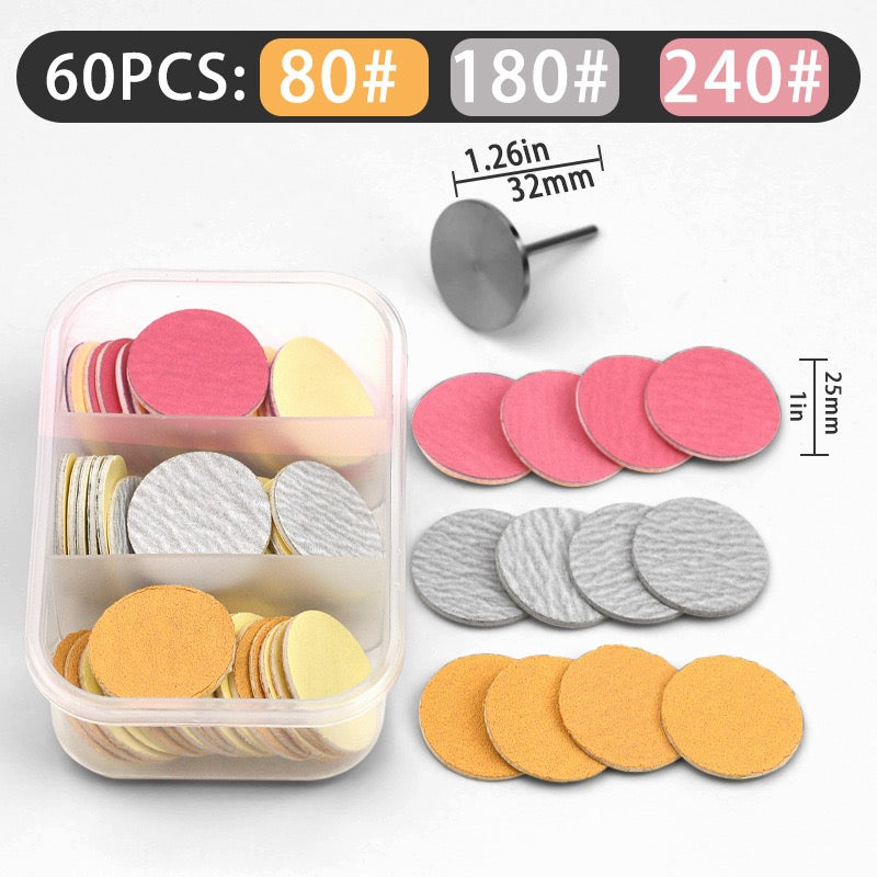Multi-Grit Nail Sanding Disc Set