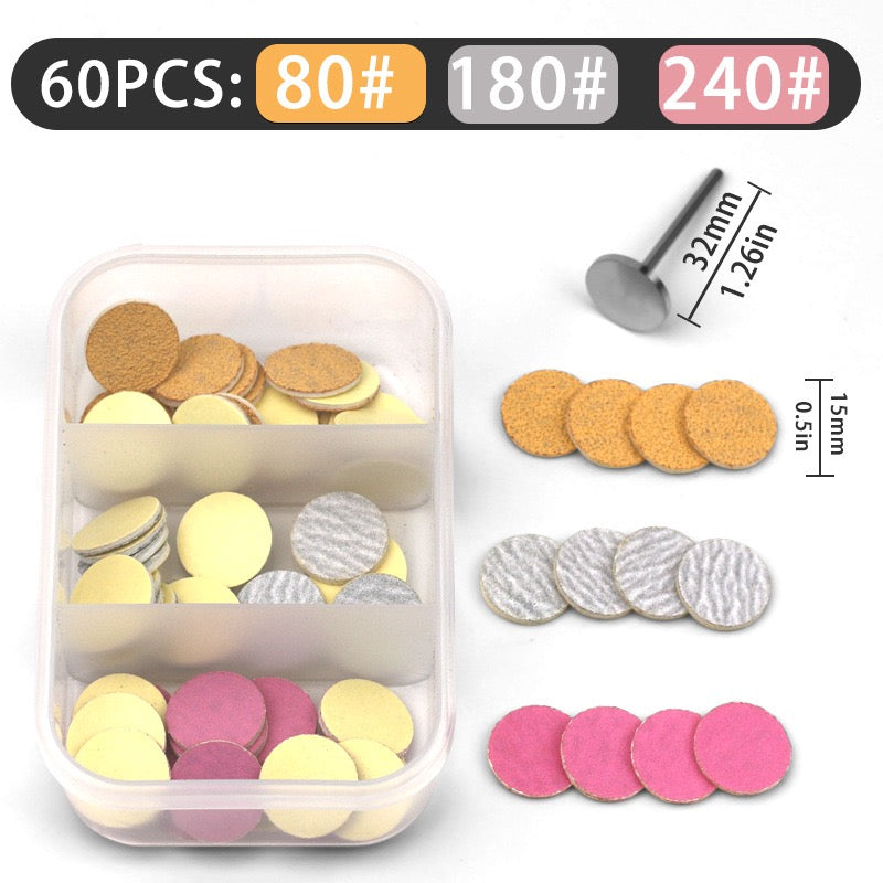 Multi-Grit Nail Sanding Disc Set