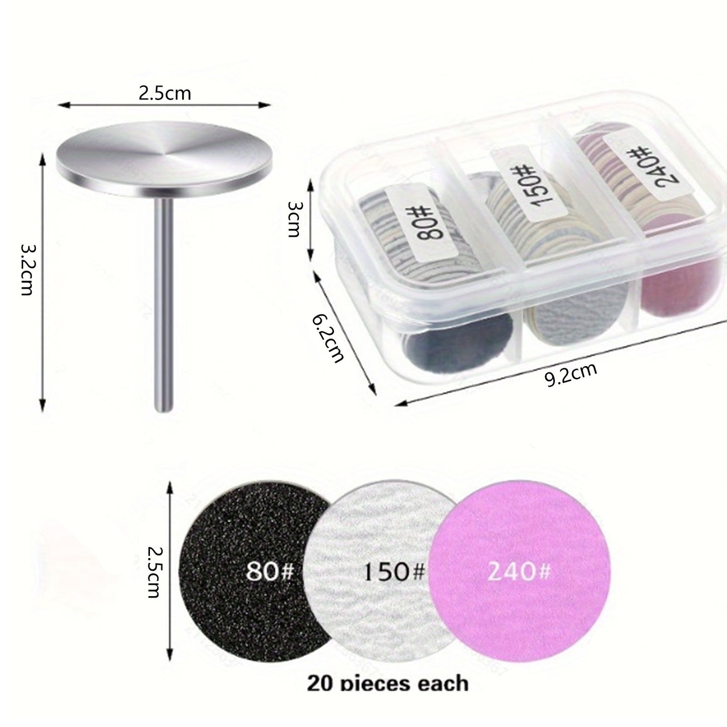 Nail Buffing Sandpaper Set