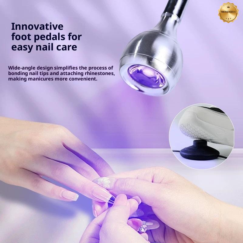 Nail pedal switch straight light