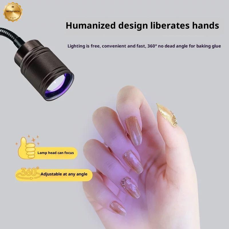 Nail pedal switch straight light