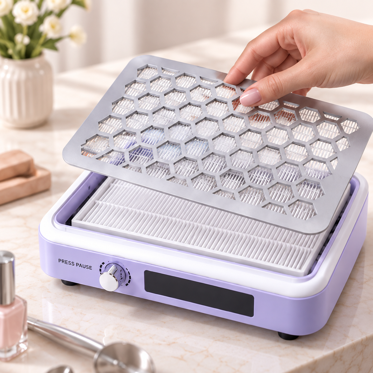 Professional High-Power Dual-Fan Nail Dust Collector