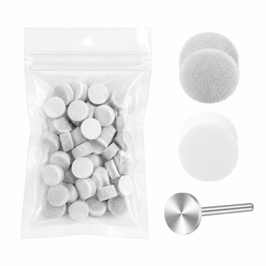 10mm Round Sponge Nail Polishing Pads