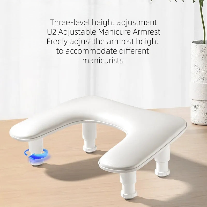 Elevated U-Shaped Manicure Armrest