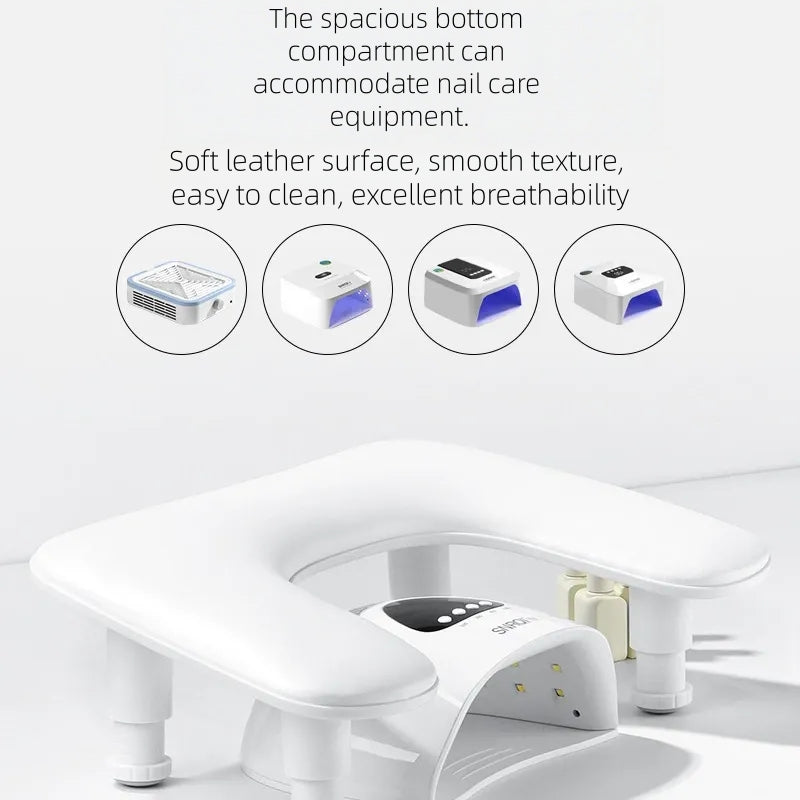 Elevated U-Shaped Manicure Armrest