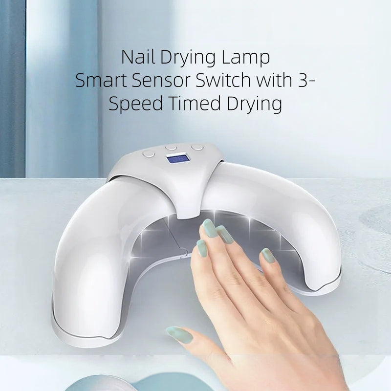 Crescent-Shaped UV LED Nail Lamp